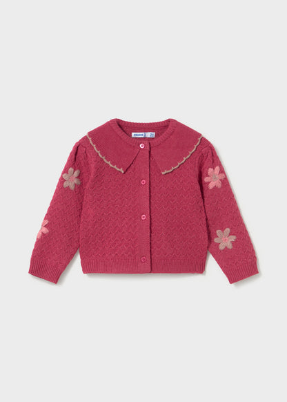 Mayoral Bolero tricô flores bebé