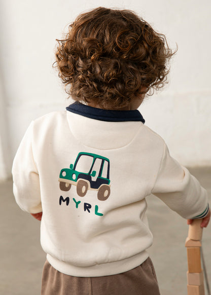 Mayoral Sweat gola polo serigrafia bebé