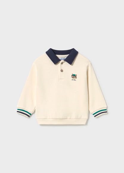 Mayoral Sweat gola polo serigrafia bebé
