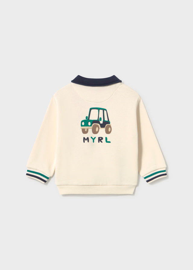 Mayoral Sweat gola polo serigrafia bebé