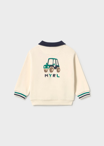 Mayoral Sweat gola polo serigrafia bebé