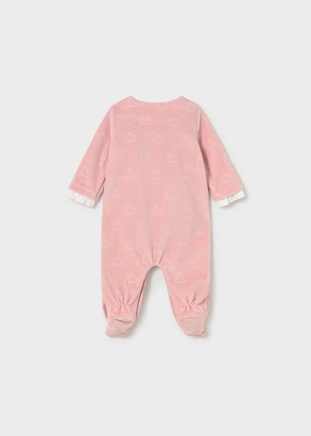 Mayoral Pijama aveludada recém nascida