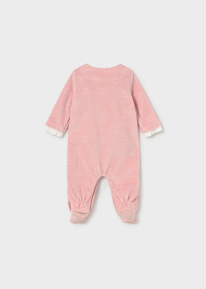 Mayoral Pijama aveludada recém nascida