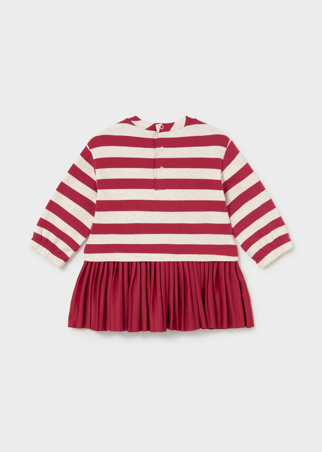 Mayoral Vestido combinado felpa bebé