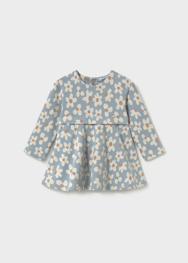 Mayoral Vestido estampado jacquard bebé