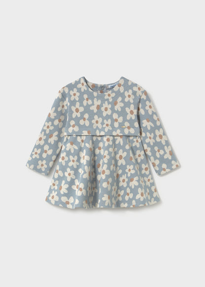 Mayoral Vestido estampado jacquard bebé