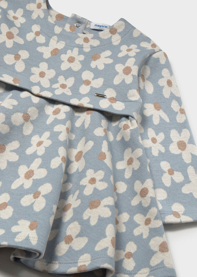Mayoral Vestido estampado jacquard bebé