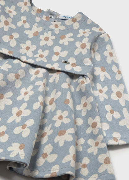 Mayoral Vestido estampado jacquard bebé