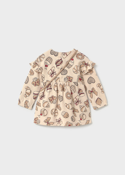Mayoral Vestido estampado com bolsa bebé