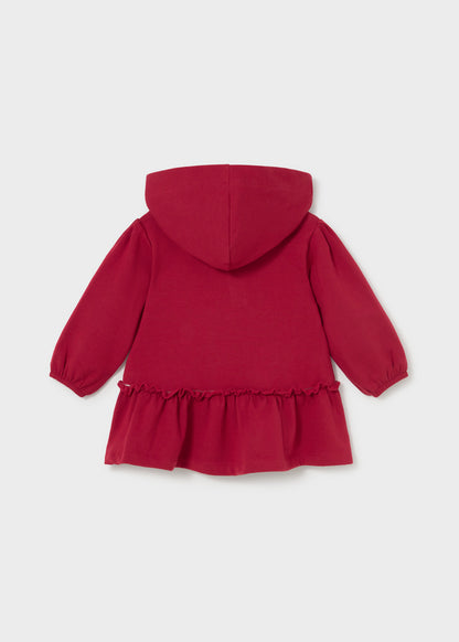 Mayoral Vestido com capuz folhos bebé