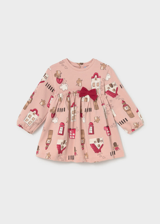 Mayoral Vestido laço estampado bebé