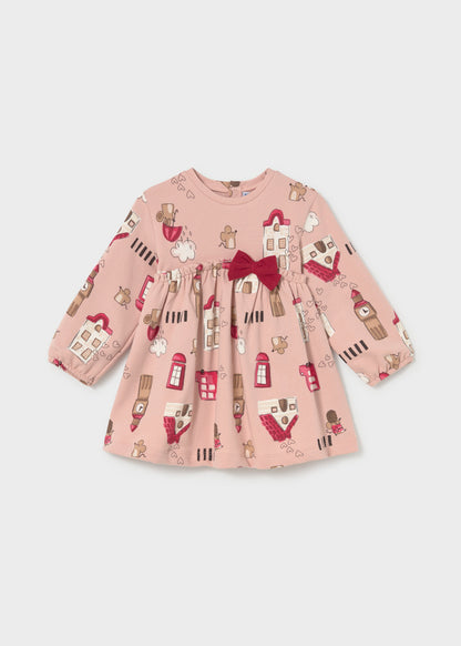 Mayoral Vestido laço estampado bebé