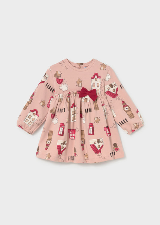 Mayoral Vestido laço estampado bebé