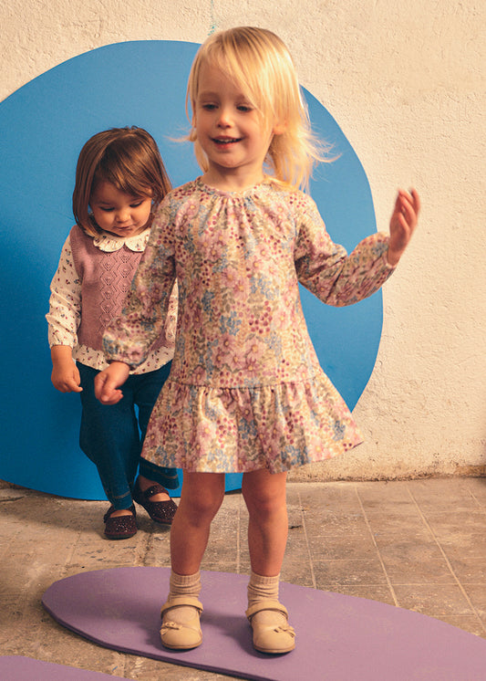Mayoral Vestido bambula estampado bebé