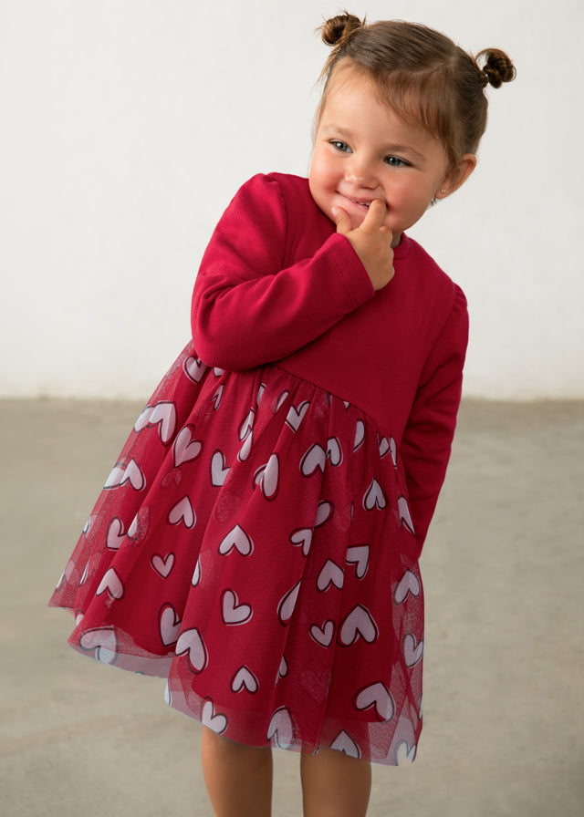 Mayoral Vestido combinado tule bebé
