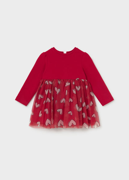 Mayoral Vestido combinado tule bebé