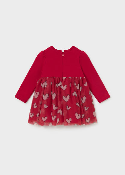 Mayoral Vestido combinado tule bebé