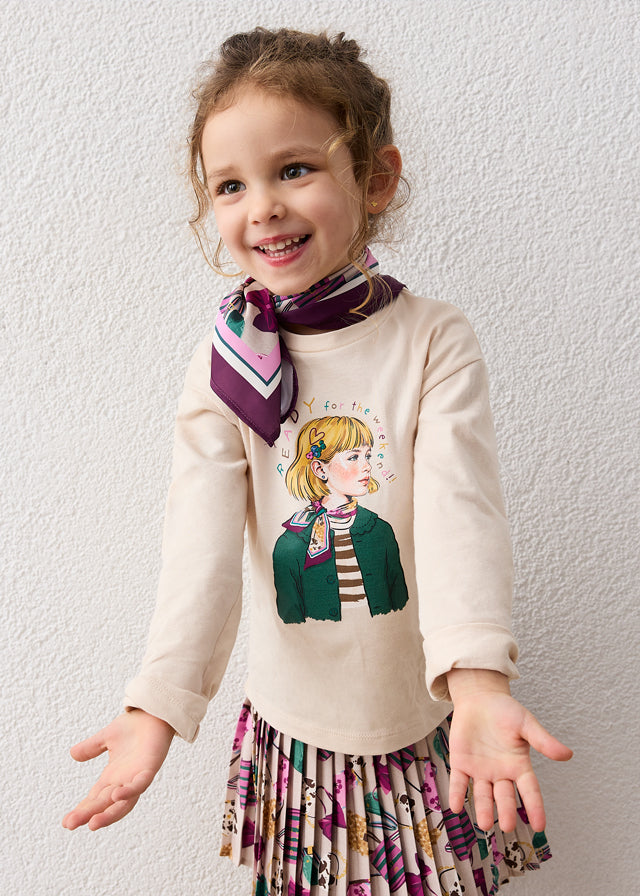 Mayoral Camisola com lenço menina