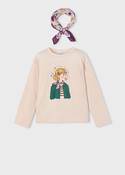 Mayoral Camisola com lenço menina