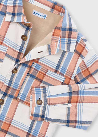 Mayoral Sobre camisa quadrados menino