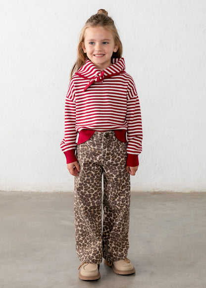 Mayoral Camisola com lenço riscas menina