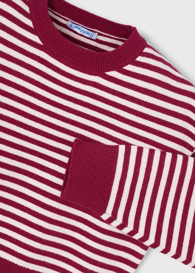 Mayoral Camisola com lenço riscas menina