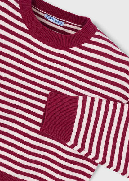 Mayoral Camisola com lenço riscas menina