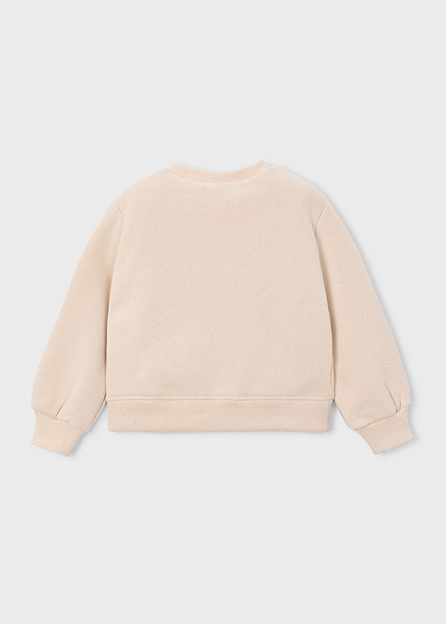 Sweat aplicação com corações menina