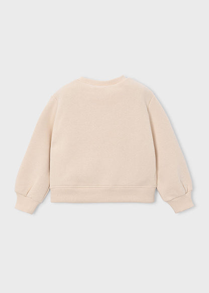 Sweat aplicação com corações menina