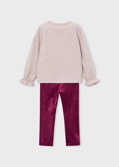 Mayoral Conjunto leggings e sweat laços menina