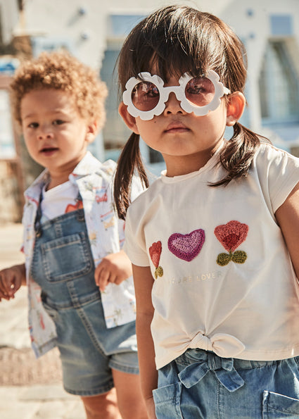 Mayoral T-shirt aplicação croché bebé