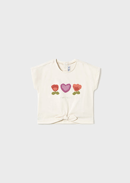 Mayoral T-shirt aplicação croché bebé