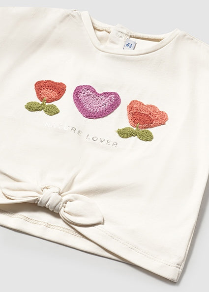 Mayoral T-shirt aplicação croché bebé