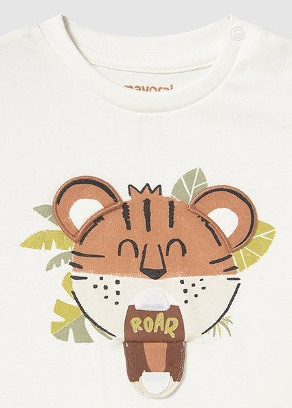 Mayoral T-shirt interativa tigre bebé