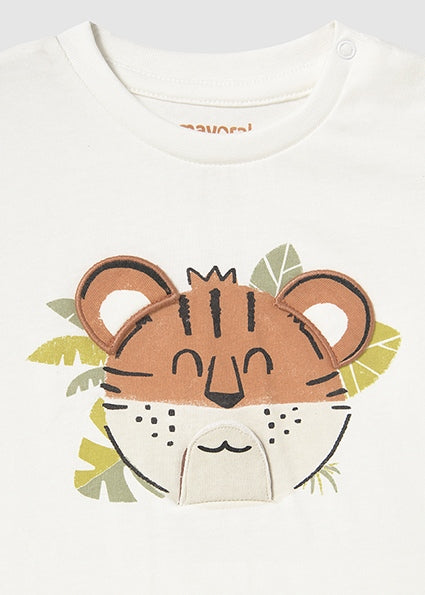 Mayoral T-shirt interativa tigre bebé