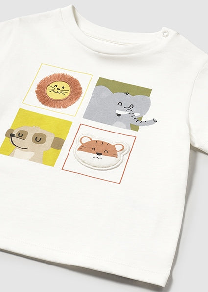 Mayoral T-shirt animais bebé