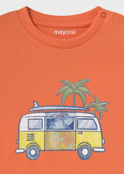 Mayoral T-shirt interativa furgão bebé