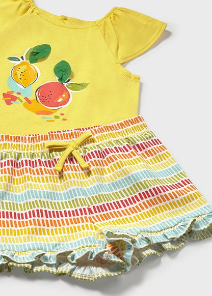 Mayoral Conjunto calções e t-shirt fruta bebé