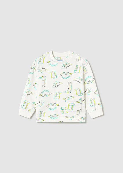 Mayoral Sweat estampada dinossauros bebé