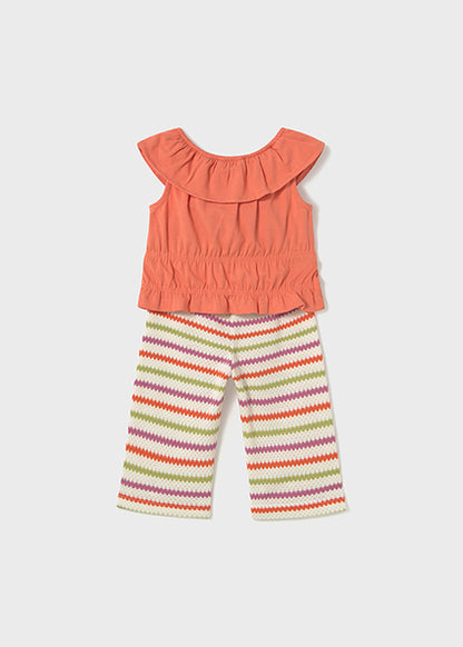 Mayoral Conjunto calças crochê e top bebé