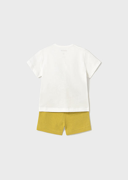 Mayoral Conjunto bermudas e t-shirt selva bebé