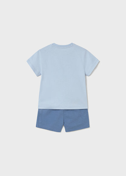 Mayoral Conjunto bermudas e t-shirt surf bebé