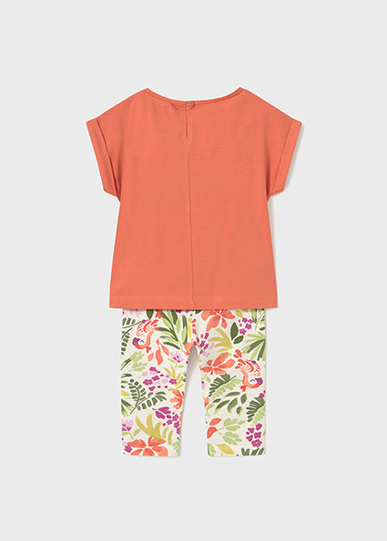 Mayoral Conjunto leggings estampado e t-shirt bebé