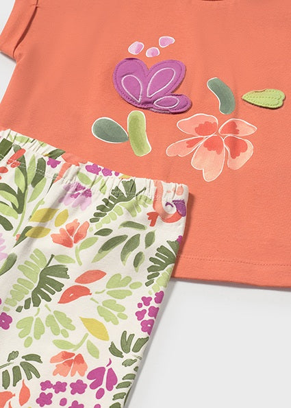 Mayoral Conjunto leggings estampado e t-shirt bebé