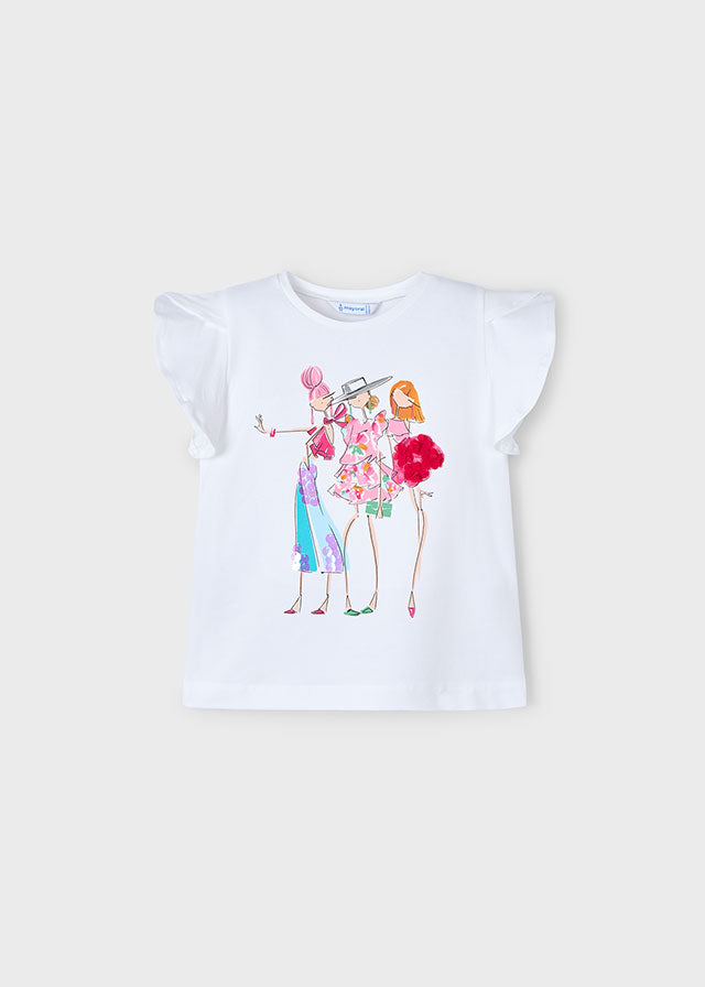 Mayoral T-shirt aplicações menina