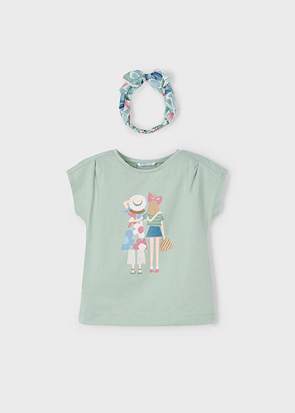 Mayoral T-shirt com fita menina