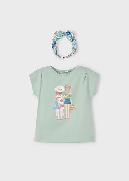 Mayoral T-shirt com fita menina