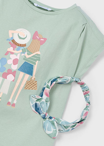Mayoral T-shirt com fita menina