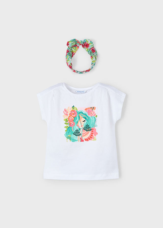 Mayoral T-shirt com fita menina