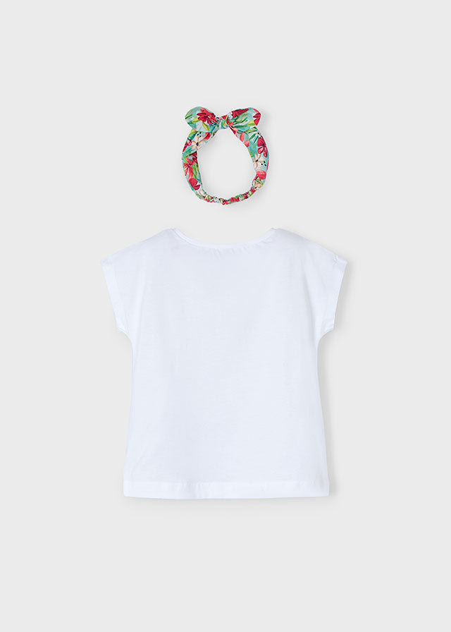 Mayoral T-shirt com fita menina